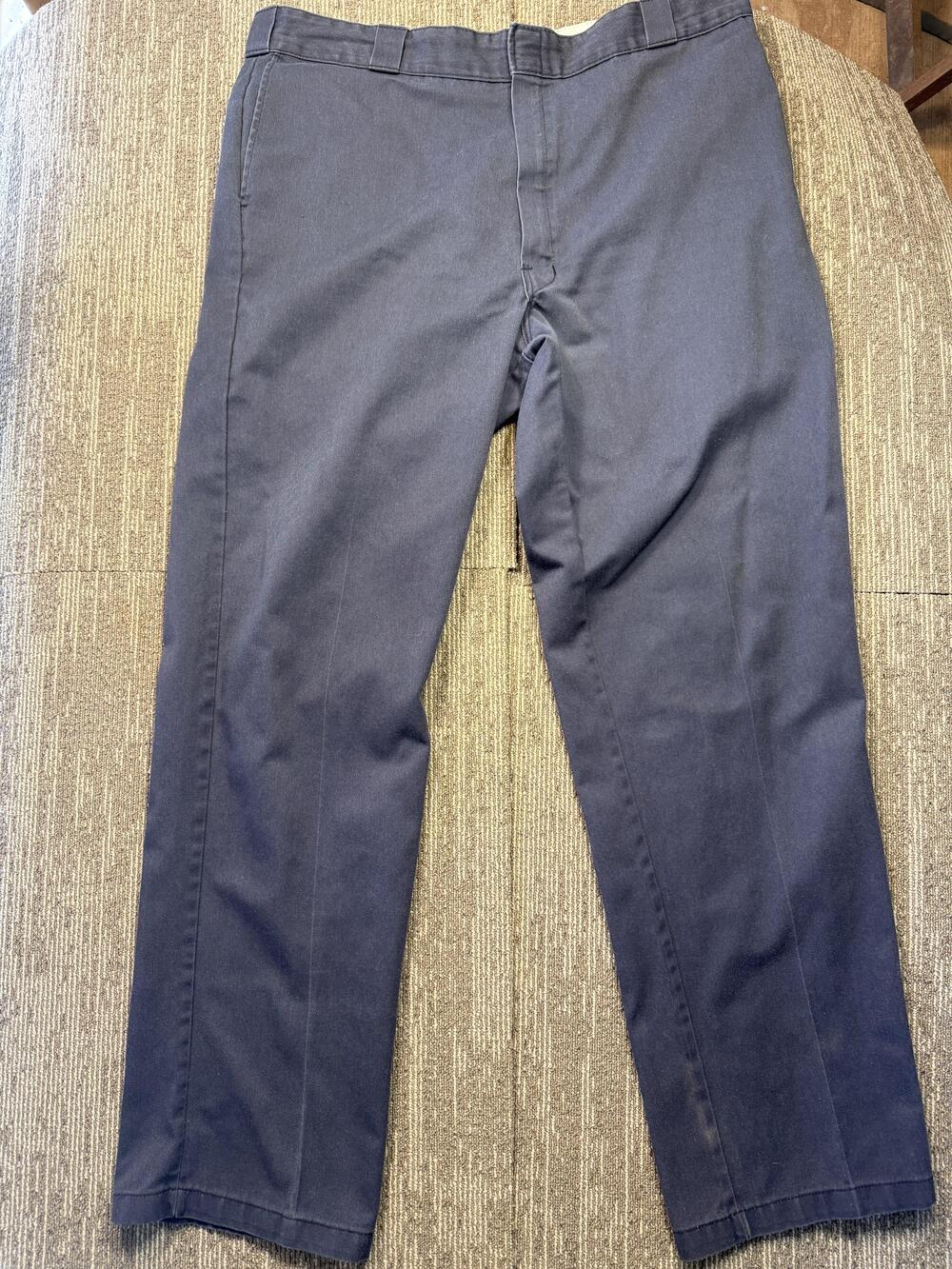 Dickies Pants Mens 40x33 Blue 874 Original Fit Chino Straight Leg Workwear